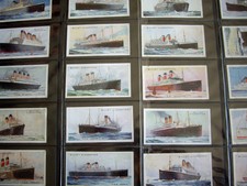 Merchant Ships of the World 1924 Vintage Wills Cigarette Card Set 50/50. Superb