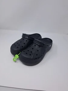 Crocs Mujer Plataforma Negro Zapatos Baya Zuecos Sandalias 208186-001 Talla 11 Envío Gratis - Imagen 1 de 10
