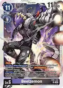 Beelzemon EX6-056 R (English) Digimon Card Game Infernal Ascension - Imagen 1 de 1