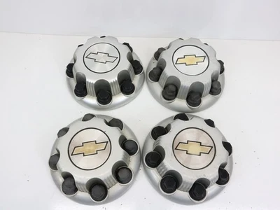 (4) 2001-2010 Chevrolet Silverado 2500 3500 Truck Van 8 Lug OEM Hub Cap 15052378 Foto 1 de 4