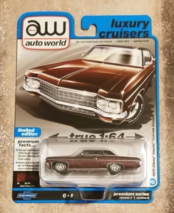 Auto World 1970 Chevy Impala Custom Coupé 1:64 pressofuso auto incrociatori di lusso A46 - Foto 1 di 6