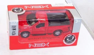 1:32 1:34 WELLY NEX FORD 2015 F-150 REGULAR CAB RED 4.5" NIB 43701CW - Picture 1 of 6