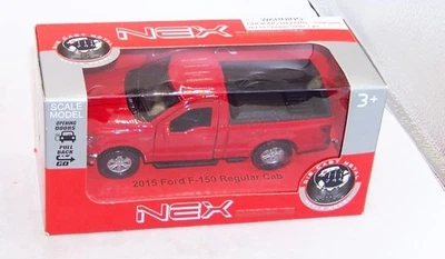 1:32 1:34 WELLY NEX FORD 2015 F-150 REGULAR CAB RED 4.5" NIB 43701CW - Image 1 of 4