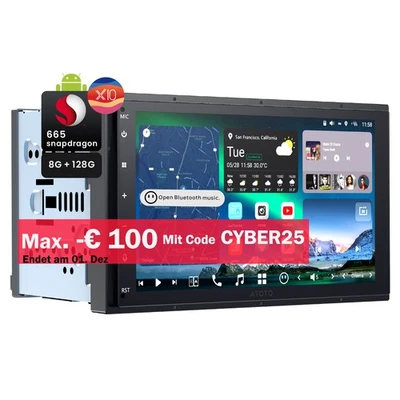 ATOTO X10 7'' Doppel Din Android 13 Autoradio GPS DAB+ CarPlay 6+128G ChatGPT-AI - Bild 1 von 4