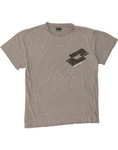 LOTTO Mens Graphic T-Shirt Top Large Grey Cotton BO06 - Picture 1 of 3