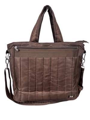 Bolso de Mano Bandolera de Viaje Lug Acolchado Marrón Libro Foto 1 de 4