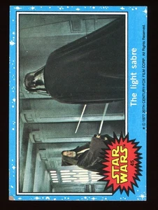 1977 Topps Star Wars Series 1 Blue #45 The Light Sabre w/ Darth Vader - Picture 1 of 2
