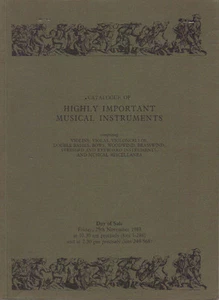 SOTHEBY'S Violin Violoncello Viola Bow Musical Instruments Catalog 83 Guadagnini - Imagen 1 de 1