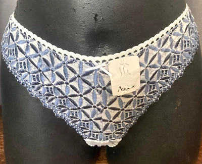 AUBADE Bahia Bestick String Gr.44 XL tanga mit Schleife Luxus Wäsche Baumwolle - Bild 1 von 4