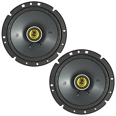 Kicker 46CSC674 CS Series 6.75" 17cm 2 Way Car Door Coaxial Speakers 100w RMS - Image 1 of 4