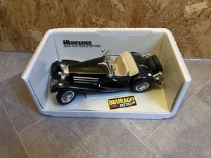 Mercedes Benz 500K Roadster 1936 in nero - Burago auto d'epoca, cod.3020 1/20 - Foto 1 di 1