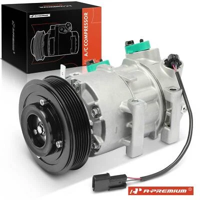 AC Compressor w/ Clutch for Hyundai Accent Kia Rio 2012 2013 2014-2017 L4 1.6L - Image 1 of 4