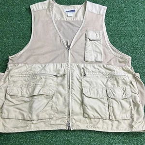 Exofficio Fishing Safari Utility Insect Shield Repellent Mesh Vest Mens Size L - Picture 1 of 11