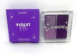 Colourpop VIOLET IT BE Eyeshadow Palette Quad Purple Brand New Authentic - Picture 1 of 2