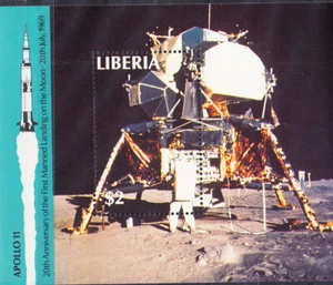 LB LIBERIA 1129 APOLLO SPACE - Picture 1 of 1