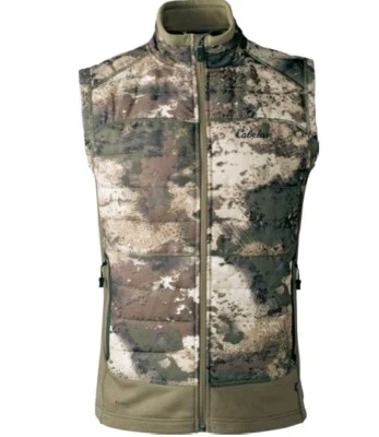 Cabela's INSTINCT Men's Hybrid Puff PrimaLoft 100g Hunting Vest O2 Octane Camo - Image 1 of 4