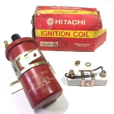 Se adapta a Datsun Blue Bird 311 312 410 411 510 610 SSS bobina de encendido C6R-800 12V Foto 1 de 4