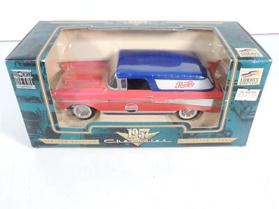 Liberty Classics 1957 Chevrolet Pepsi-Cola fundido a presión Hot Rod coche banco de monedas de metal  Foto 1 de 4