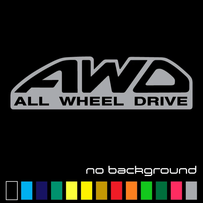 Calcomanía de vinilo adhesiva de tracción total AWD - 4x4 para ventana de coche con tracción total para Subaru Foto 1 de 1