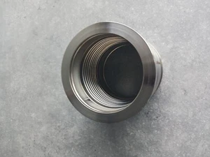 Manguera/conector de vacío flexible de acero inoxidable ISO 100 120 mm de largo - Imagen 1 de 13