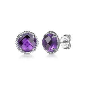 Sterling Silber Bujukan Amethyst Ohrstecker *Bujukan Collecti - Bild 1 von 2