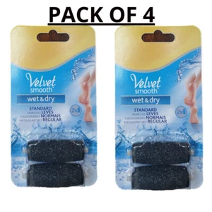 Pack of 4 Replacement Rollers Heads for Velvet Smooth Skin Remover Coarse - Picture 1 of 4