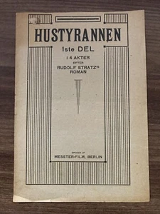 Die Faust des Riesen Henny Porten Johannes Riemann 1917 Danish Movie Program - Picture 1 of 8
