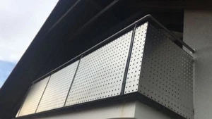 Lochblech Aluminium Qg 15-60 , Balkonverkleidung, Balkongeländer,Geländer, - Bild 1 von 9
