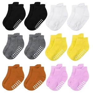 12 Pairs Baby Socks and Toddler SocksSoft Cotton Non-Slip Ankle Socks for New... - Picture 1 of 7