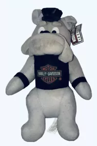 Juguete de peluche Harley Davidson Bull Dog de colección 11 pulgadas de alto nuevo con etiquetas Play By Play 1993 - Imagen 1 de 2