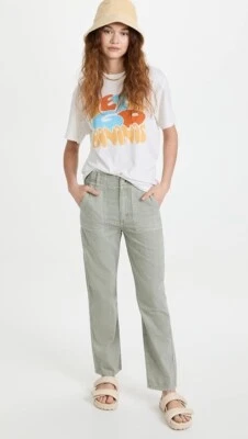 Pantalones rectos Joe's The Honor tiro alto vintage hierba marina/verde talla 28 - nuevos con etiquetas Foto 1 de 4