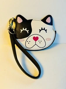 Sac à main portefeuille visage de chiot Betsey Johnson - Photo 1/8