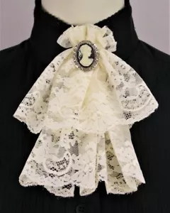 LACE JABOT OLD WEST FRONTIER CLOTHING-MTWC103US - Picture 1 of 7