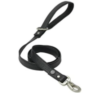 Petface Leather Lead Black Medium - Picture 1 of 1