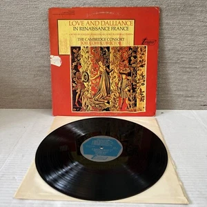 LOVE AND DALLIANCE IN RENAISSANCE FRANCE VINYL THE CAMBRIDGE CONSORT JOEL COHEN - Picture 1 of 8