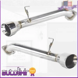 Stainless Dual Axle Back Muffler Exhaust for 09-21 370Z Z34/Coupe G37 14-16 Q60 - Picture 1 of 5