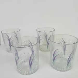 Vintage 90s Dixie Cup Design Plastic Tumbler Set Kitchen Barware Funny Novelty - Picture 1 of 5