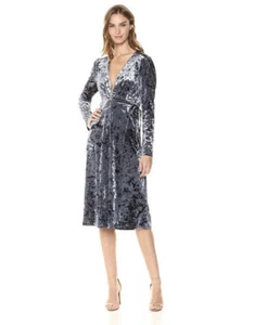 Womens Size XS ASTR The Label Georgette Velvet Midi Dress NWT - Picture 1 of 5