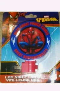 SPIDER-MAN LED Night Light - Wall Plug-In with Switch - Marvel - Picture 1 of 2