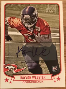 2013 Topps Magic Autographs Kayvon Webster #10 Denver Broncos - Picture 1 of 2