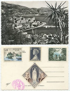 38956 - Monaco - Monte Carlo - Echtfoto - Ansichtskarte mit Briefmarken - Bild 1 von 1