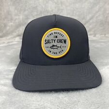 Salty Crew Hat Cap Snapback Adult Charcoal Find Refuge In The Sea One Size