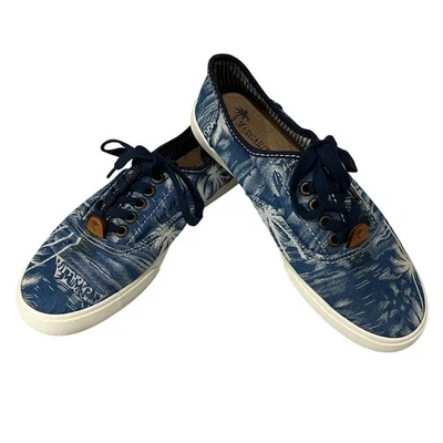 Zapatillas con cordones Margaritaville para mujer 8 azul blanco isla estampado palmera Foto 1 de 4