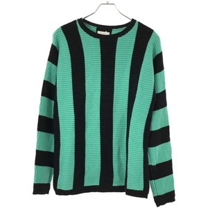 SATURDAYS SURF NYC NEW YORK CITY COTTON WOOL KNIT SWEATER GREEN XS Used MESC-0 - Picture 1 of 4