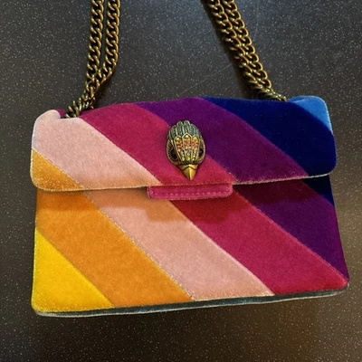 Kurt Geiger Kensington Rainbow Cross Body Leather Bag - Image 1 of 4