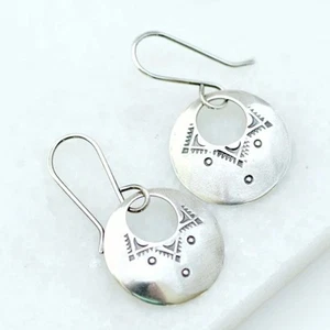 925 Sterling Silver Dangling Earrings Boho Statement Jewelry Gift for Mom f77 - Picture 1 of 4