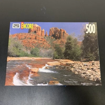 RoseArt Encore 500 Piece Jigsaw Puzzle of Red Rock Crossing Sedona AZ - Complete - Image 1 of 4
