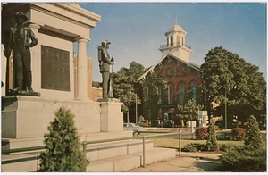 Angola Indiana Guerra Civil Monumento y Postal de la Corte 1955 Publicado Azul Automático - Imagen 1 de 2