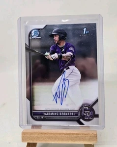 Warming Bernabel Auto 2022 Bowman - Chrome Prospect Autographs #CPA-WB (AU, RC) - Picture 1 of 2