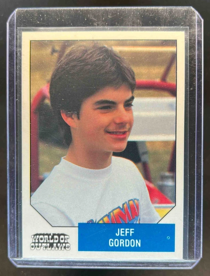 1987 World of Outlaws Jeff Gordon Rookie Card RC #52 HOF Nascar - Image 1 of 2